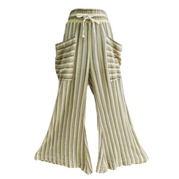 Free People Pants - Free People FP Jones Beach Wide Leg Pant Cotton Huge Pockets High Rise Lounge M